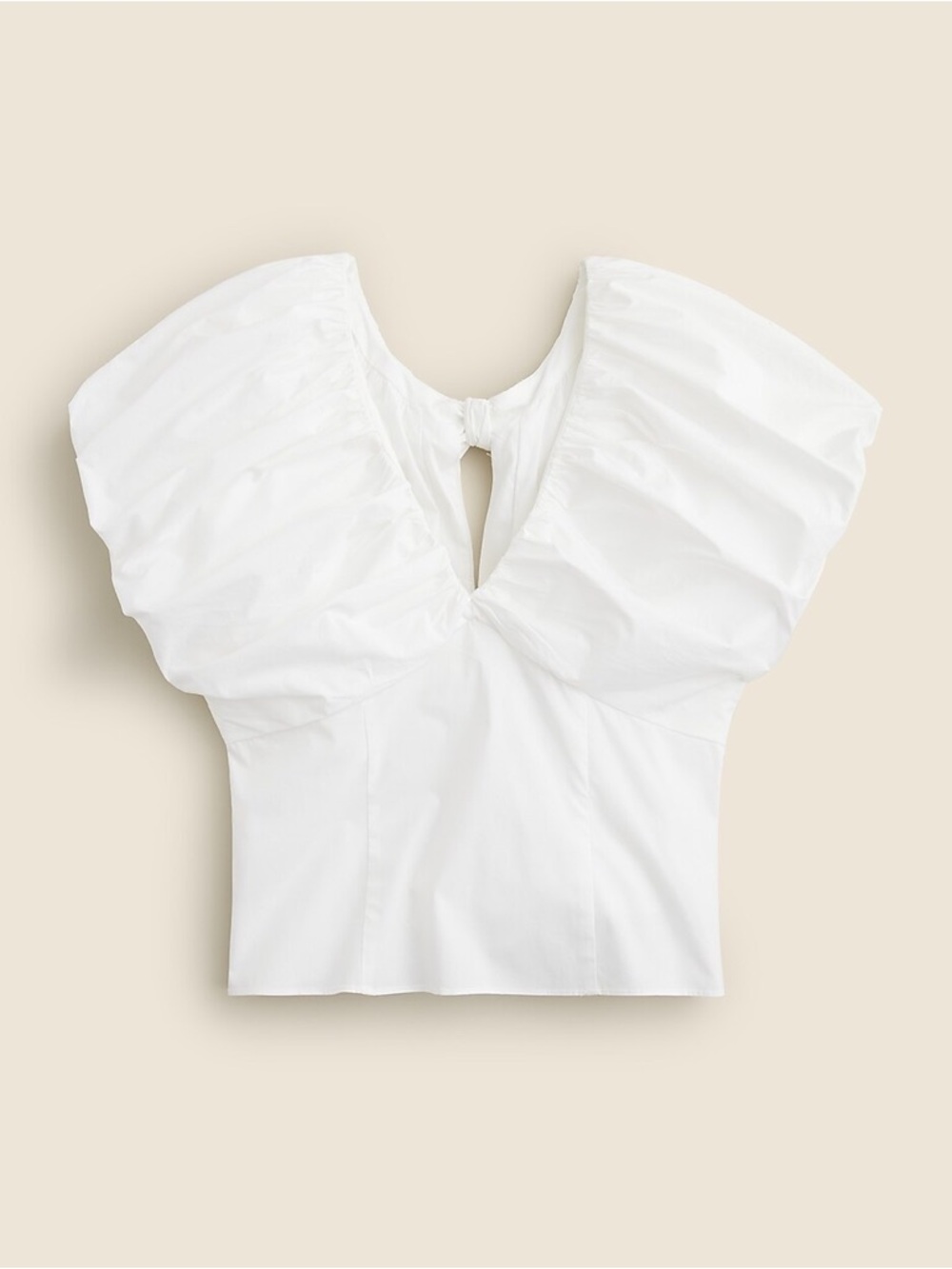 Cecily top in stretch cotton poplin blend